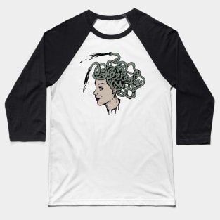 Medusa Spitting Heads Baseball T-Shirt